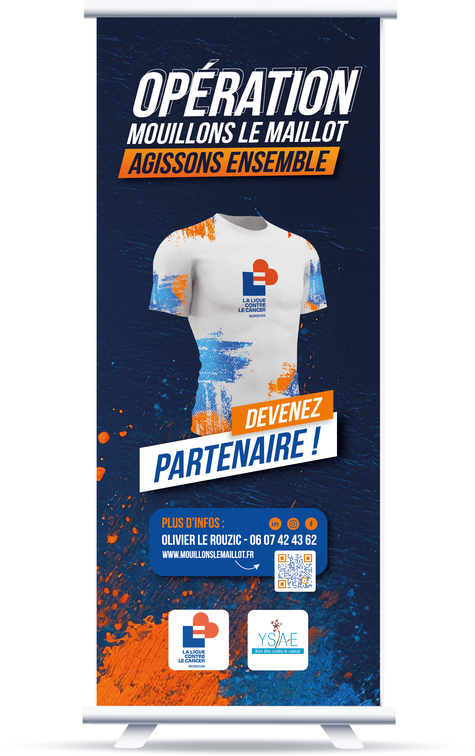 Roll-up personnalisé aux couleurs d’un club